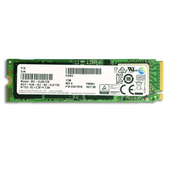 SSD 256 Samsung NVMe PM981 M.2 PCIe Gen3 x4